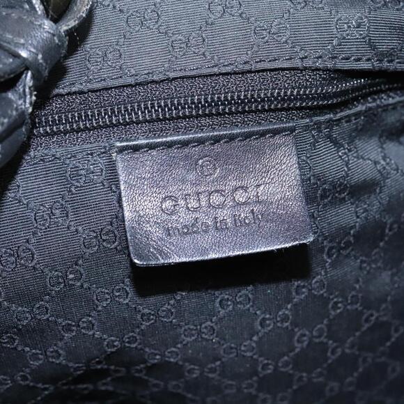 GUCCI Web Sherry Line Shoulder Bag Denim Black Red Green - Picture 16 of 16